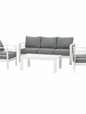 White Outdoor Aluminium Sofa Lounge