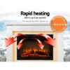 Devanti 2000W Electric Fireplace Mantel Fire Heater 3D Log Flame Effect Portable - Image 2