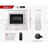 Devanti 2000W Electric Fireplace Mantel Fire Heater 3D Log Flame Effect Portable - Image 11