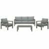 Charcoal Outdoor Aluminium Sofa Lounge
