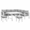 Aluminium Sofa Lounge Dining Table