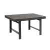 New Charcoal Outdoor 2-in-1 Aluminium Sofa Lounge Dining Table Setting Set Stool - Image 2