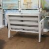 New White Outdoor Aluminium Sofa Lounge Setting Arm Chairs Table - Image 2