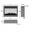 BRAND NEW 2000W ELECTRIC FIREPLACE HEATER INSERT REALISTIC FLAME EFFECT WOOD LOG - Image 4