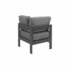 New Charcoal Outdoor Garden Aluminium 6 Seater L-Shaped Sofa Lounge Setting - Image 2