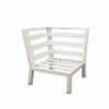 New White Outdoor Aluminium Sofa Lounge Set Arms Chairs Table - Image 5