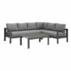 New Charcoal Outdoor Aluminium Sofa Lounge