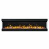 New 72 Inch Electric Fireplace Heater Recessed Wall Mounted 3 Sided Glass Heater - Image 2