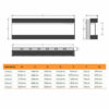 New 72 Inch Electric Fireplace Heater Recessed Wall Mounted 3 Sided Glass Heater - Image 5