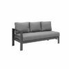 New Charcoal Outdoor Aluminium Sofa Lounge Setting Furniture Set Arms Chairs Tab - Image 7