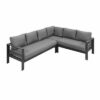 New Charcoal Outdoor Aluminium Sofa Lounge Setting Furniture Set Arms Chairs Tab - Image 8