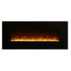 1500W 50 Inch Black frame Wall Mounted Electric Fireplace Heater With Realistic Fire - Image 3