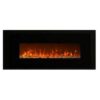 1500W 50 Inch Black frame Wall Mounted Electric Fireplace Heater With Realistic Fire - Image 4