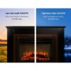 Devanti 2000W Electric Fireplace Mantel Fire Heater 3D Log Flame Effect Portable - Image 5