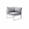 New White Aluminium Outdoor Garden Sofa Lounge Furniture Setting Table Chairs - Image 3