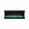 New 43 Inch Electric Fireplace Heater Wall Recessed Mounted 3 Sided Glass Logs - Image 4