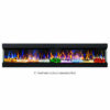 New 43 Inch Electric Fireplace Heater Wall Recessed Mounted 3 Sided Glass Logs - Image 10