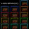 13-Colours Portable Electric Fireplace Heater LED 3D Flame Effect 2000W Black - Image 9