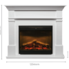 Dimplex Kenton 2000W Mantel Suite Firebox Freestanding Electric Fireplace Heater - Image 4
