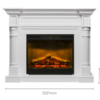 Dimplex Winston Electric LED Fireplace Firebox 2kW Heater White - Image 4