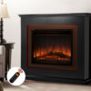 2000W Electric Fireplace Heater Realistic Flame Effect w Thermostat Timer Remote - Image 7