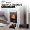 New 2000W Wood Veneer Electric Fireplace Heater