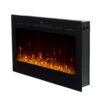 36"- 72" Black Built-in Recessed / Wall Mounted Electric Fireplace - Image 7