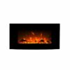 36"- 72" Black Built-in Recessed / Wall Mounted Electric Fireplace - Image 8