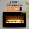 CARSON Electric Fireplace Wall Mounted