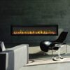 72 Inch 1500W Wall Electric Fireplace Built-in Wall Recessed Flame Effect - Image 7