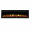 1500W 72 Inch Recessed Wall Mounted Electric Fireplace