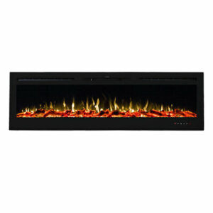 1500W 72 Inch Recessed Wall Mounted Electric Fireplace