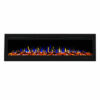 1500W 72inch Recessed Wall Mounted Electric Fireplace Flame Effect - Image 3