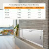 1500W 72inch Recessed Wall Mounted Electric Fireplace Flame Effect - Image 6
