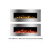 1500W 50" Recessed Wall Mounted Electric Fireplace Flame Effect - Image 6