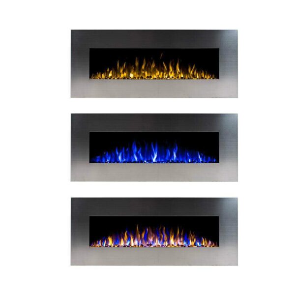 1500W 50 Inch Recessed Wall Mounted Electric Fireplace
