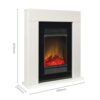 Dimplex 87 cm Cassidy 1.5kW Electric Mini Suite LED Fireplace - Image 2