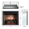 BRAND NEW 2000W 33" ELECTRIC FIREPLACE HEATER INSERT REALISTIC FLAME WOOD LOG - Image 5