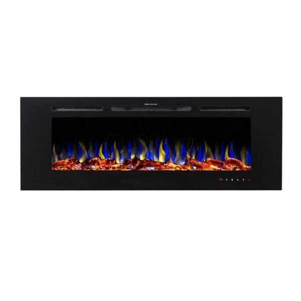 1500W 60 Inch Recessed Wall Mounted Electric Fireplace