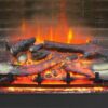 Designer Electric Fireplace Fully Assembled Various Modes Beige - Image 5