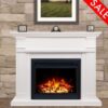 George 2000W Electric Fireplace Mantel With 30" Moonlight Insert - Image 8