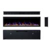 Concerto 1500W 50 Inch Recessed Wall Mounted Electric Fireplace - Image 3