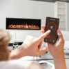 Capriccio 1500W 50 inch Recessed / Wall Mounted Electric Fireplace - Smartphone Control - Image 2