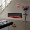 Capriccio 1500W 60 inch Recessed / Wall Mounted Electric Fireplace - Smartphone Control - Image 2