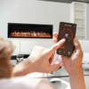 Capriccio 1500W 72 inch Recessed / Wall Mounted Electric Fireplace - Smartphone Control - Image 3