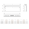 Capriccio 1500W 72 inch Recessed / Wall Mounted Electric Fireplace - Smartphone Control - Image 9