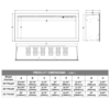 Fantasia 1500W 60 inch Built-in Recessed Electric Fireplace - Extra Deep - Image 8