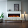 Lumina 1500W 60 inch Recessed / Wall Mounted Electric Fireplace - Image 2