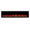 1500W 60" Recessed Wall Mounted Electric Fireplace Flame Effect - Image 5