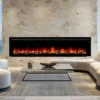 Provence 1500W Electric Fireplace Wall Mounted & Recessed Black